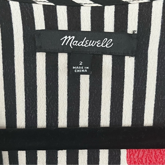 Madewell Ruffle-Wrap Dress in Candied Orchids Size 2 - Picture 6 of 10